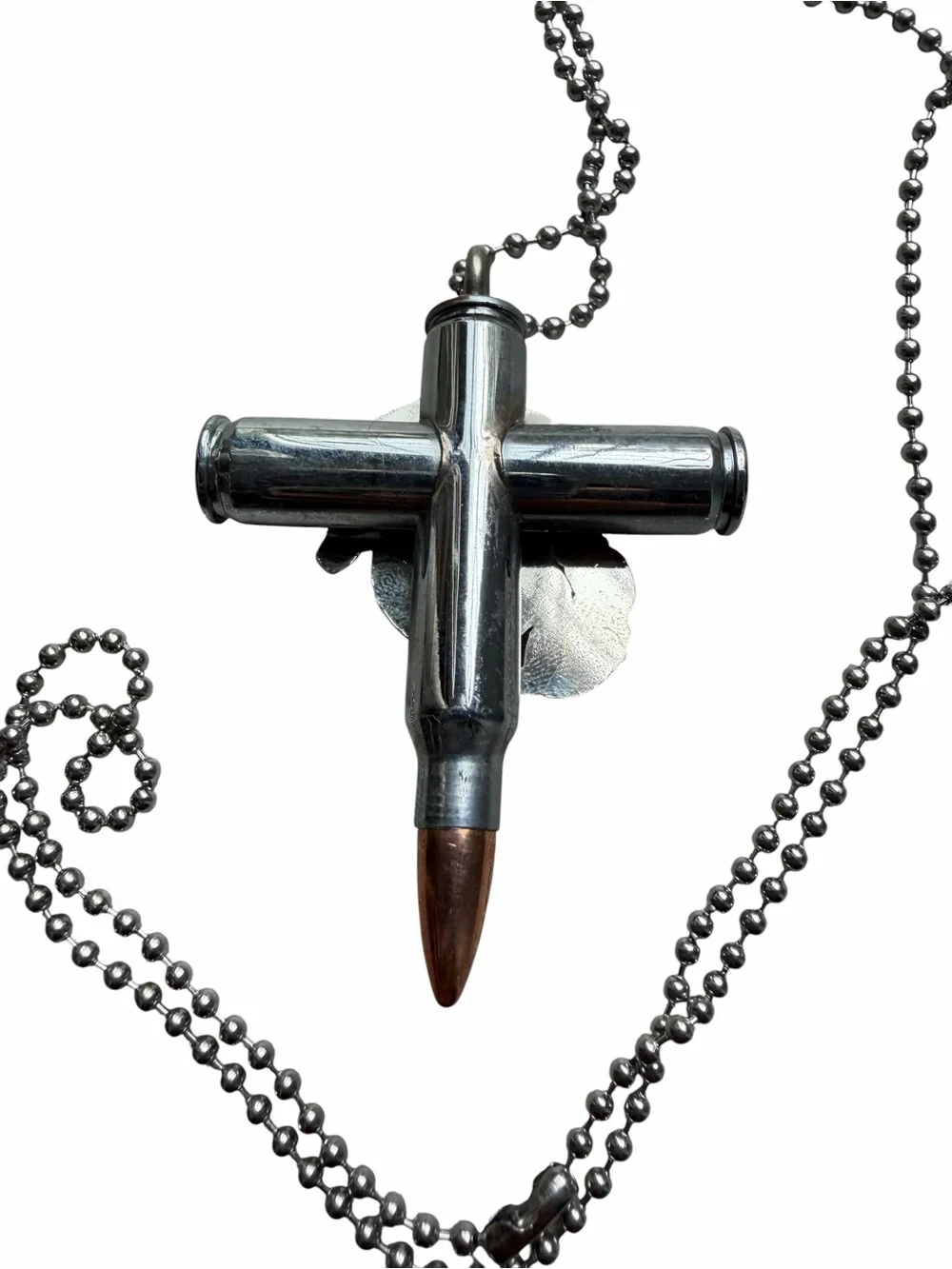 Stainless steel Marine necklace Cross Military Gift